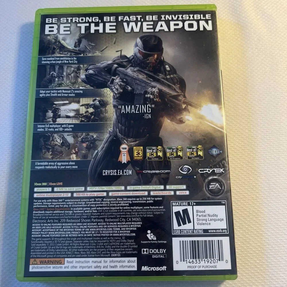 Crysis 2 LMTD Ed. -‎ Microsoft Xbox 360